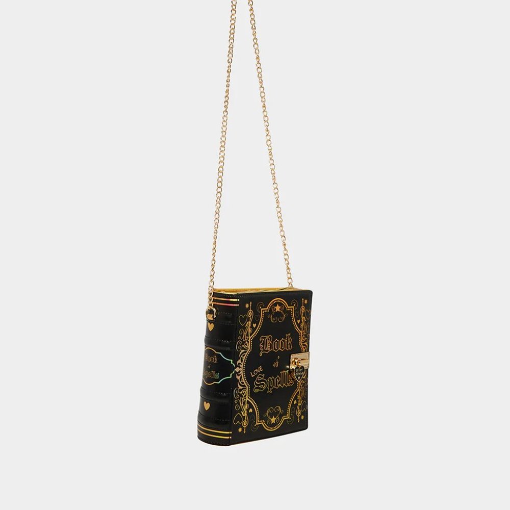 Betsey Johnson Kitsch Book Of Spells Black Crossbody Bag BJ33645F New Sealed - Picture 6 of 14